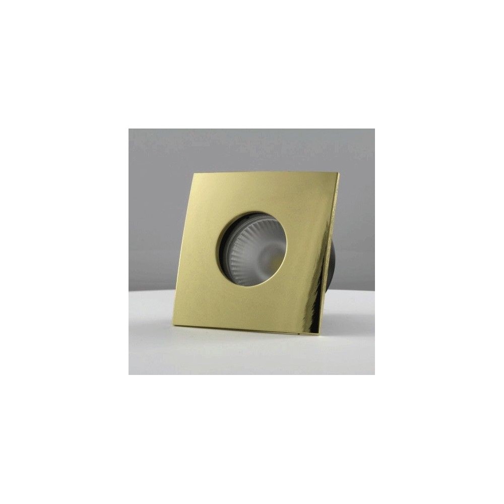 Spot encastrable collerette carrée convex SPLIT - Or brillant