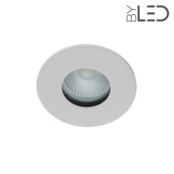 Collerette pour support GU10 - Ronde flat SPLIT - Blanc mat
