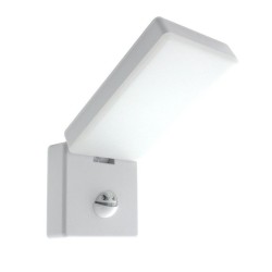 Projecteur LED extérieur avec détecteur de mouvement orientable - 15W - 230V - Blanc - WALLY