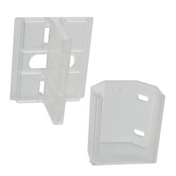Clip de fixation d'angle en applique pour profilé LED aluminium corniche 2 directions M04 (l'unité)