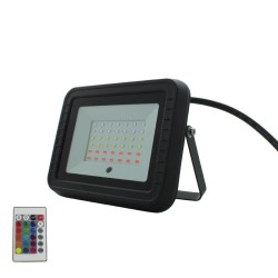 Projecteur LED RGB - 30W - 230V - Noir - STONE