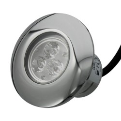 Projecteur LED RGB pour piscine buse 100mm - 6W - 12V - Inox - FLUID