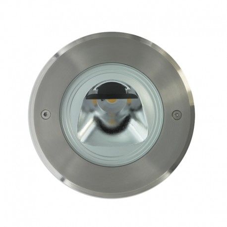 Spot LED encastré de sol orientable inox 15W - 230V - QINOX 180 mm