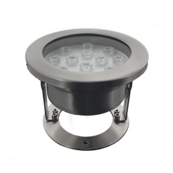 Spot LED immergeable orientable 190mm - 12W - 12V - Inox - HYDRO