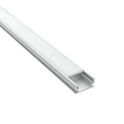 Profilé aluminium sol et mur pour ruban LED - Diffuseur givré - F01 - CRAFT