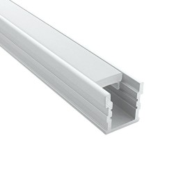 Profilé aluminium sol renforcé pour ruban LED - Diffuseur givré - F03 - CRAFT