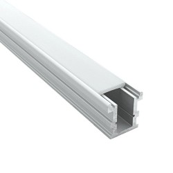 Profilé aluminium sol pour ruban LED - Diffuseur givré - F02 - CRAFT