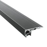 Profilé aluminium noir contre-marches escaliers pour ruban LED - S01 - CRAFT