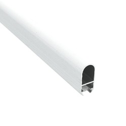 Profilé aluminium de penderie et dressing  pour ruban LED - Diffuseur givré - CRAFT - T02