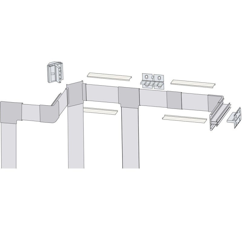Profilé LED aluminium corniche 2 directions – CRAFT – M04 - Diffuseur givré