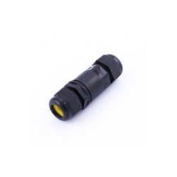 Connecteur de jonction étanche à vis IP68 - 3 pôles - Axial