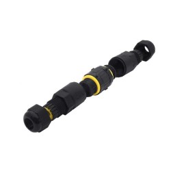 Connecteur de jonction rapide étanche à vis IP68 - 5 pôles - Axial