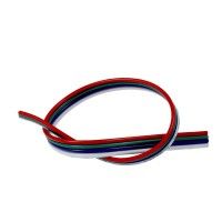 Câble pour ruban RGB (rouge, vert, bleu et commun) (au mètre)