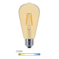 Ampoule LED à filament Edison - Ambrée – 6W - E27 - Dimmable - ST64