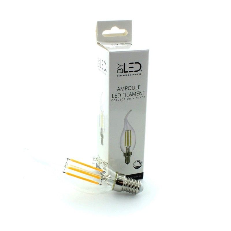Ampoule LED E14 C35 4W équivalent à 27W - Blanc Chaud 2700K