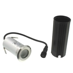 Spot LED encastré de sol RGB - 3W - 24V - Inox - DECKS 3