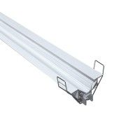 Profilé aluminium blanc corniche encastrable pour ruban LED - Diffuseur transparent - M05 - CRAFT