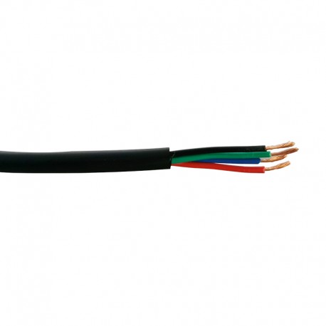 Câble gainé électrique 4x0.5mm² H03VV-F RGB