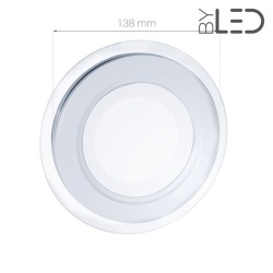 Spot LED en verre 12W - Glass 12  Rond