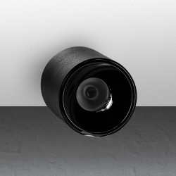 Spot LED en applique plafond réflecteur canon de fusil 7W - Noir - Glaze