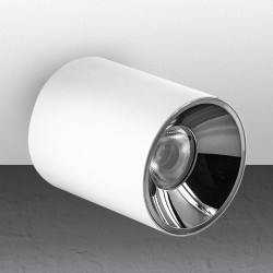 Spot LED en applique plafond réflecteur canon de fusil 14W - Blanc - Glaze