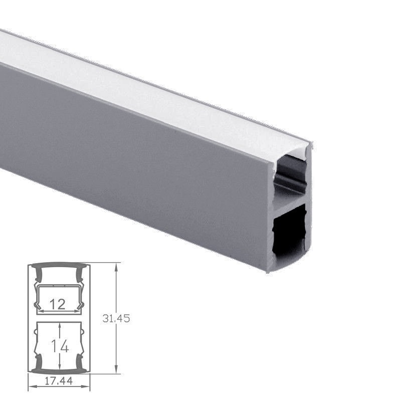 Profilé LED aluminium suspension up & down – CRAFT – U01 - Diffuseur givré