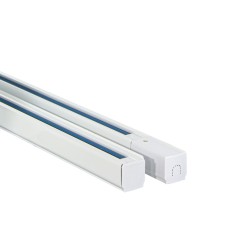 Rail "Track" pour spots "Zooom" - Blanc - Bornier et embout inclus.