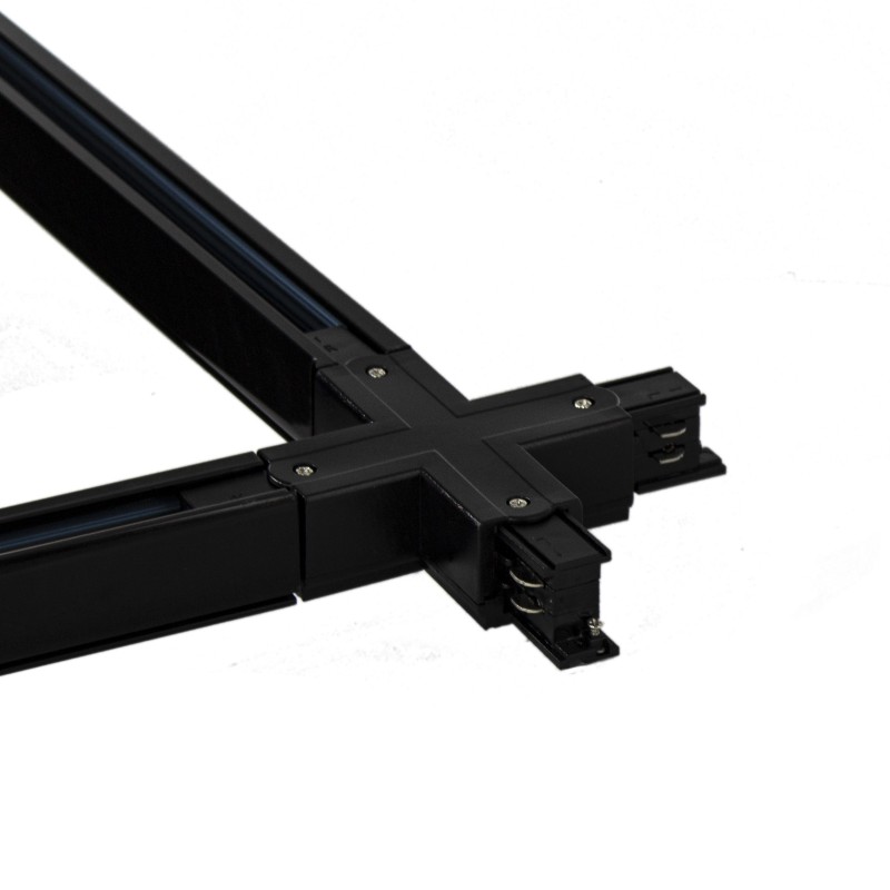 Jonction en X pour rail Track trois voies - Noir.