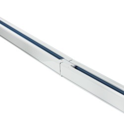 Jonction simple pour rail - Blanc