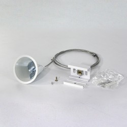 Câbles de suspension pour rail - Blanc - Pack de 2