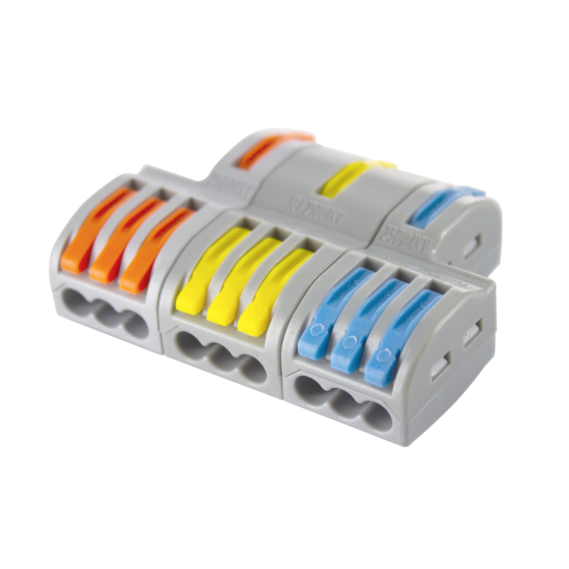 Connecteur rapide 3 fils rigides polybag 20pcs - Connecteurs étanches et  Boîtes de dérivation - Rêvenergie