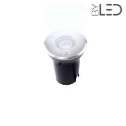 Spot LED encastré de sol - 3W - 12V - Inox - TERRA 1