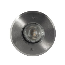 Spot LED encastré de sol rond orientable - 230V - TERRA GU10
