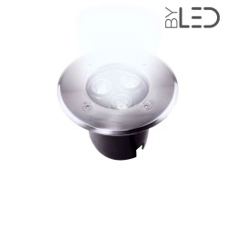 Spot LED encastré de sol - 3W - 230V - Inox - TERRA 3