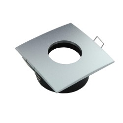 Spot pour ampoule GU10 - Carrée convex SPLIT - Alu mat