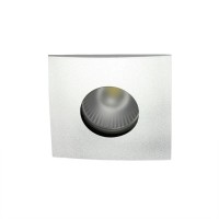 Spot pour ampoule GU10 - Carrée convex SPLIT - Alu mat