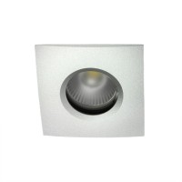 Spot pour ampoule GU10 - Carrée chanfrein SPLIT - Alu mat