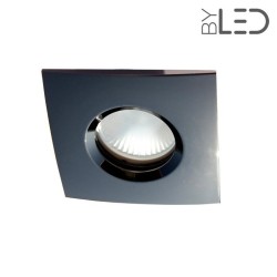 Spot pour ampoule GU10 - Carrée chanfrein SPLIT - Canon de fusil