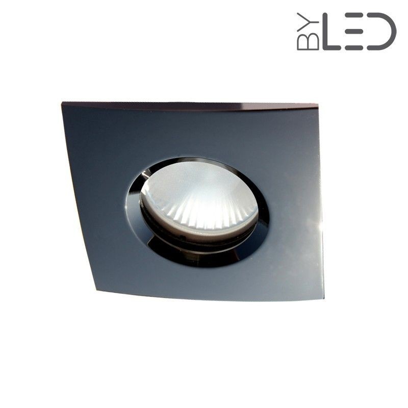 Spot encastrable collerette carrée chanfrein SPLIT - Canon de fusil