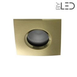 Spot pour ampoule GU10 - Carrée chanfrein SPLIT - Or satiné