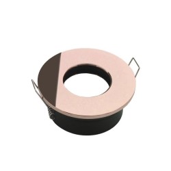 Spot pour ampoule GU10 - Ronde flat SPLIT - Or rose