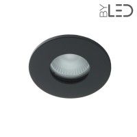 Spot pour ampoule GU10 - Ronde flat SPLIT - Noir