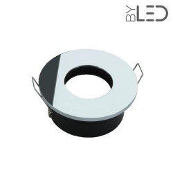 Spot pour ampoule GU10 - Ronde flat SPLIT - Chrome