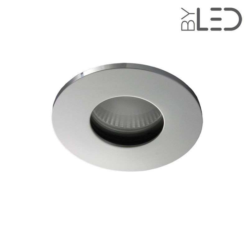 Spot LED encastrable à collerette ronde plate Chrome - BBC RT2012 -  ®