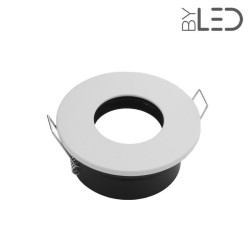Spot pour ampoule GU10 - Ronde flat SPLIT - Blanc mat