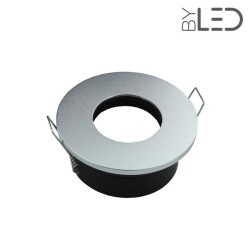 Spot pour ampoule GU10 - Ronde flat SPLIT - Alu mat