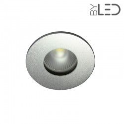Spot pour ampoule GU10 - Ronde flat SPLIT - Alu mat