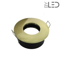 Spot pour ampoule GU10 - Ronde convex SPLIT - Or satiné