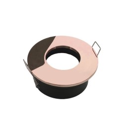 Spot pour ampoule GU10 - Ronde convex SPLIT - Or rose