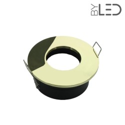 Spot pour ampoule GU10 - Ronde convex SPLIT - Or brillant